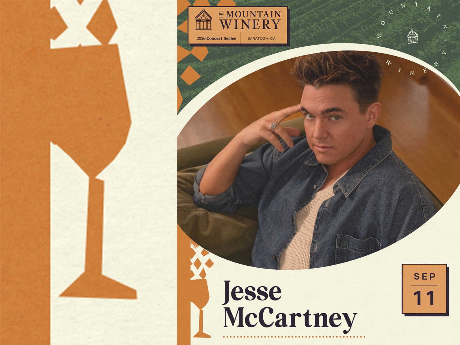 Jesse McCartney live tour poster 2026